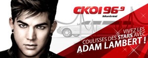VIVEZ LES COULISSES DES STARS, AVEC ADAM LAMBERT !