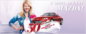L'appel de l'�t� Mazda avec Rythme FM 50 Mazda MX-5 � gagner pour l'�t�