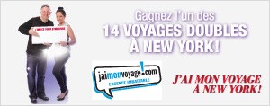 J'ai mon voyage � New York