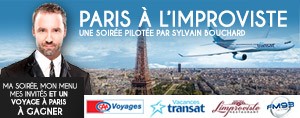 Soyez l'invité de Sylvain Bouchard pour une soirée parfaite à L'Improviste !