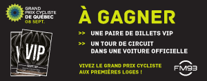 Gagnez vos billets VIP pour le Grand Prix Cycliste de Québec!