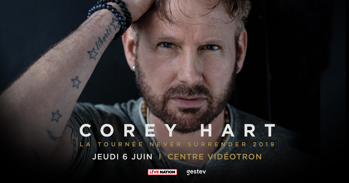 Gagnez vos billets pour Corey Hart au Centre Vidéotron