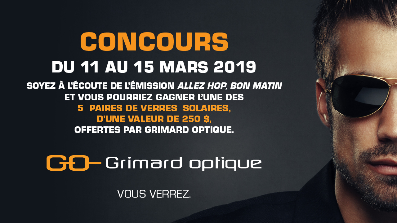 Vos verres solaires de chez Grimard Optique