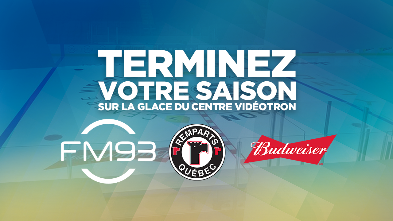 Terminez votre saison sur la glace du Centre Vidéotron