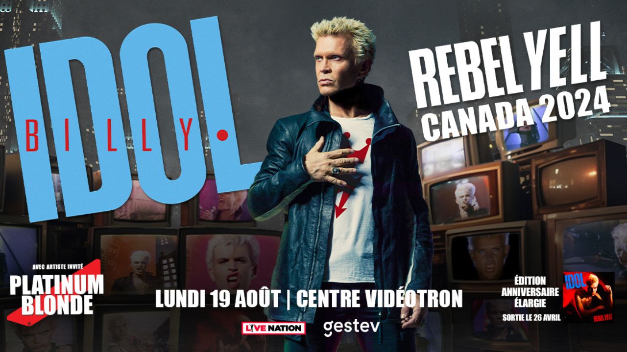 Gagnez vos billets pour Billy Idol — Rythme 102.9